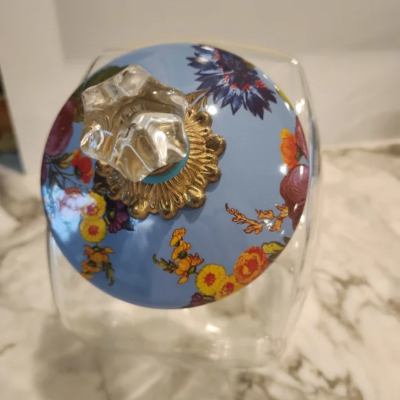 Mackenzie-Childs Wildflowers Enamel Cookie Jar - Picture 7 of 13